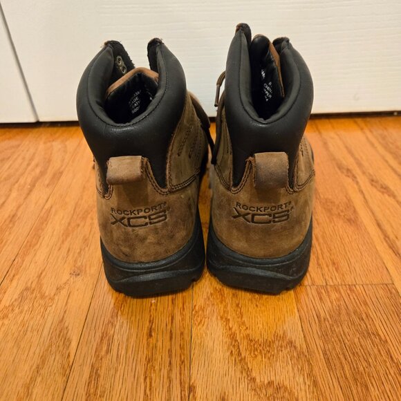 Mens Rockport XCS Brown Leather Boots Size 8.5M - Picture 6 of 10